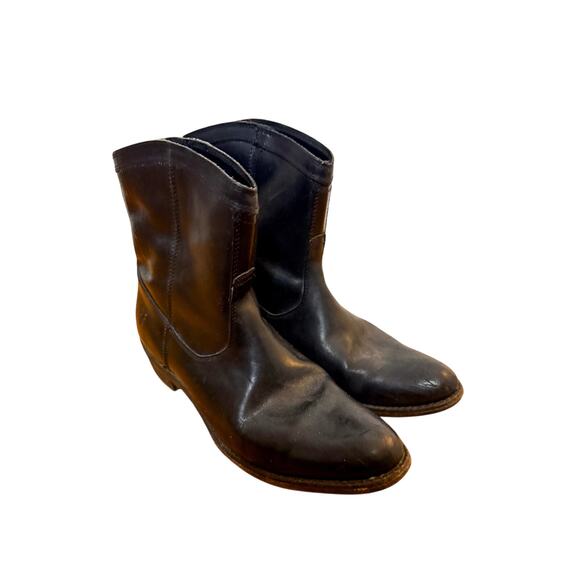 Frye Black Billy Short Booties Size 8.5 - Picture 1 of 8